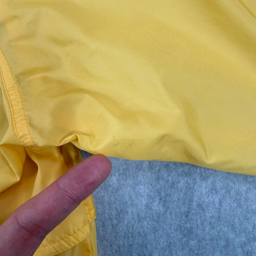 Vintage Woolrich Jacket Mens Medium Yellow Windbreaker Nylon Zip Up Teton Group